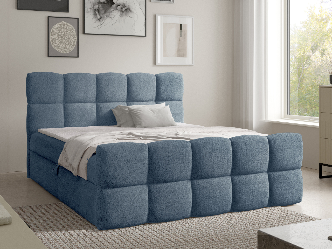 Łóżko kontynentalne ROSSI 180x200 coral 10 - obrazek 3