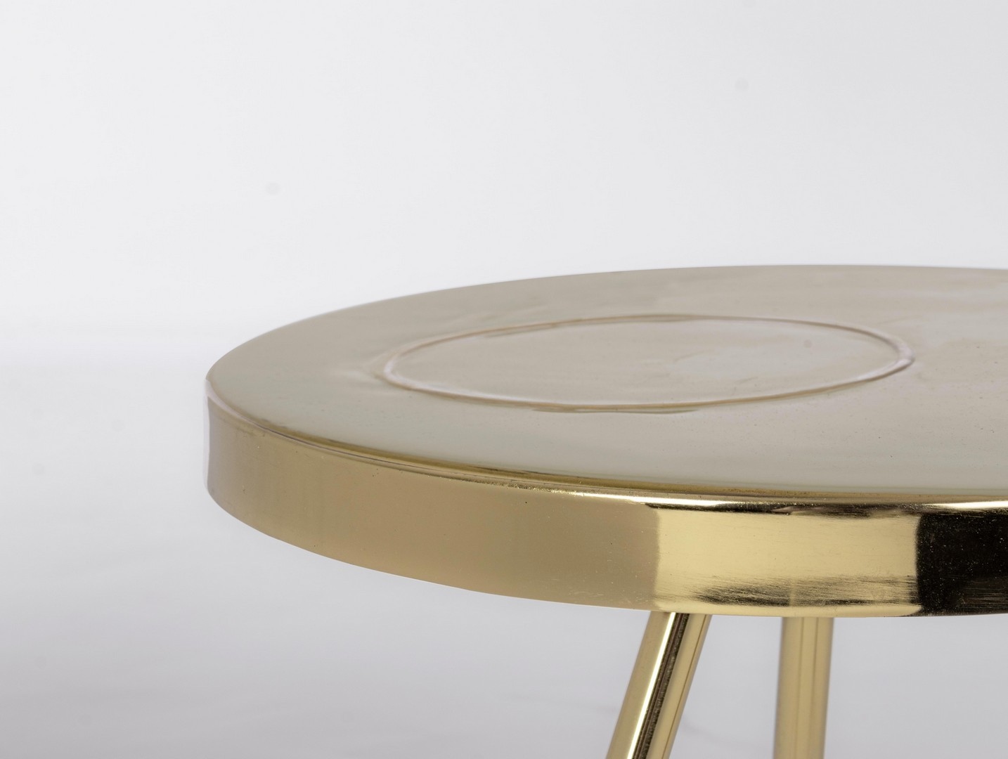 BIZZOTTO stolik kawowy KESAR beżowy / złoty - obrazek 4