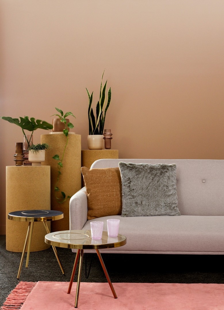 BIZZOTTO stolik kawowy KESAR beżowy / złoty - obrazek 6