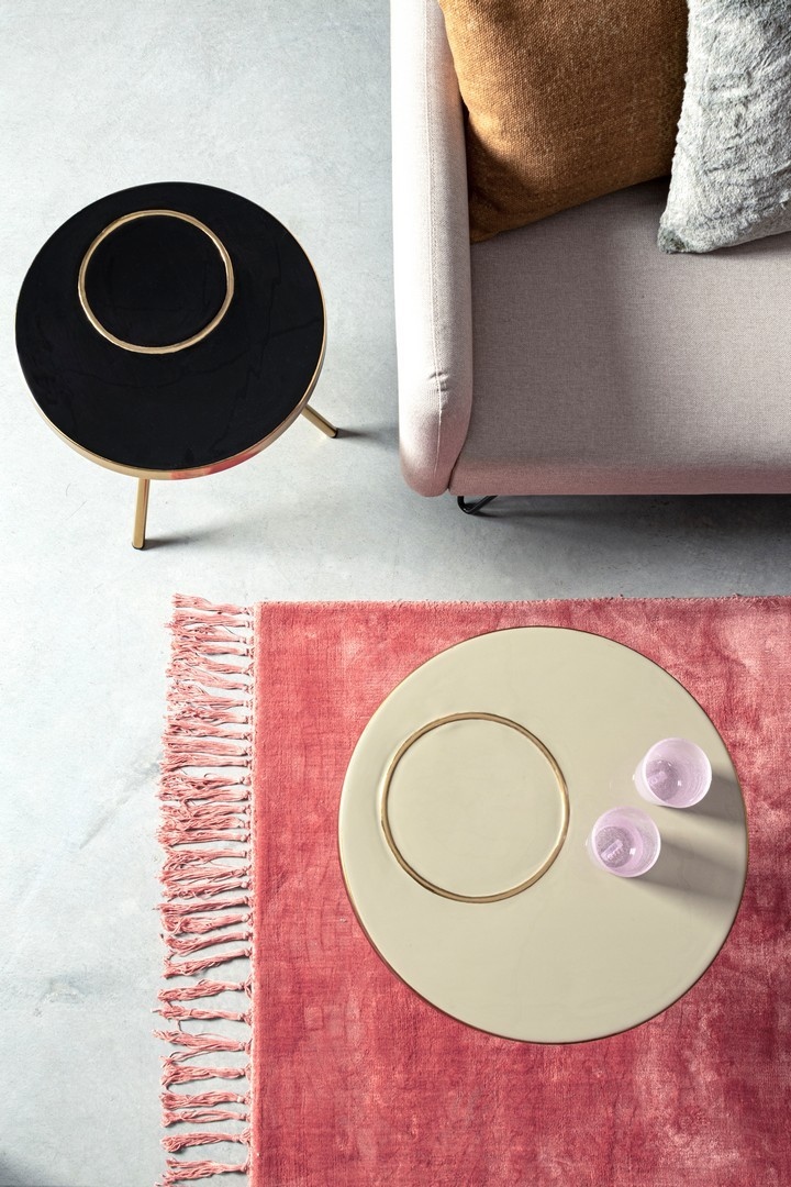 BIZZOTTO stolik kawowy KESAR beżowy / złoty - obrazek 7