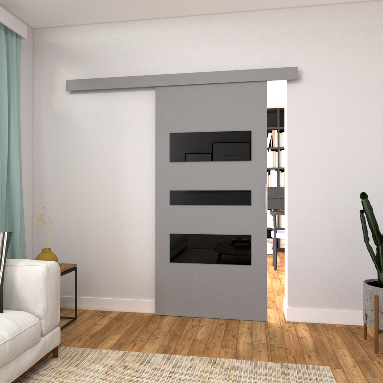 Drzwi przesuwne CREDIS 70 popiel - obrazek 4