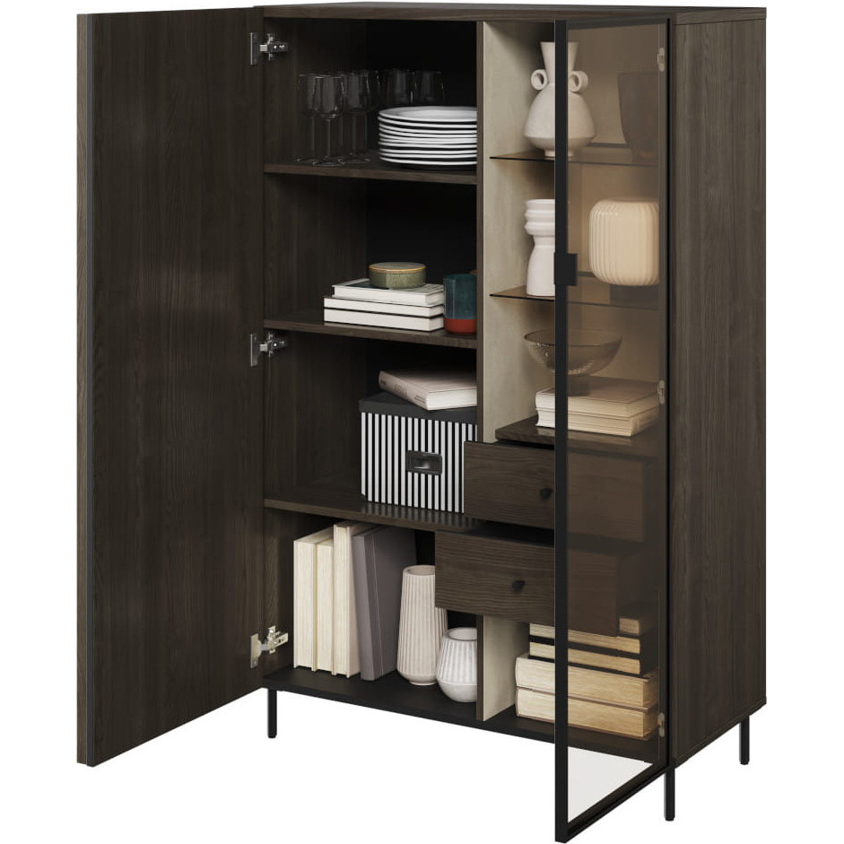 Witryna PIEMONTE PE06 jesion portland + czarny - obrazek 4