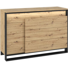 Komoda QUANT QA08 dąb artisan + czarny