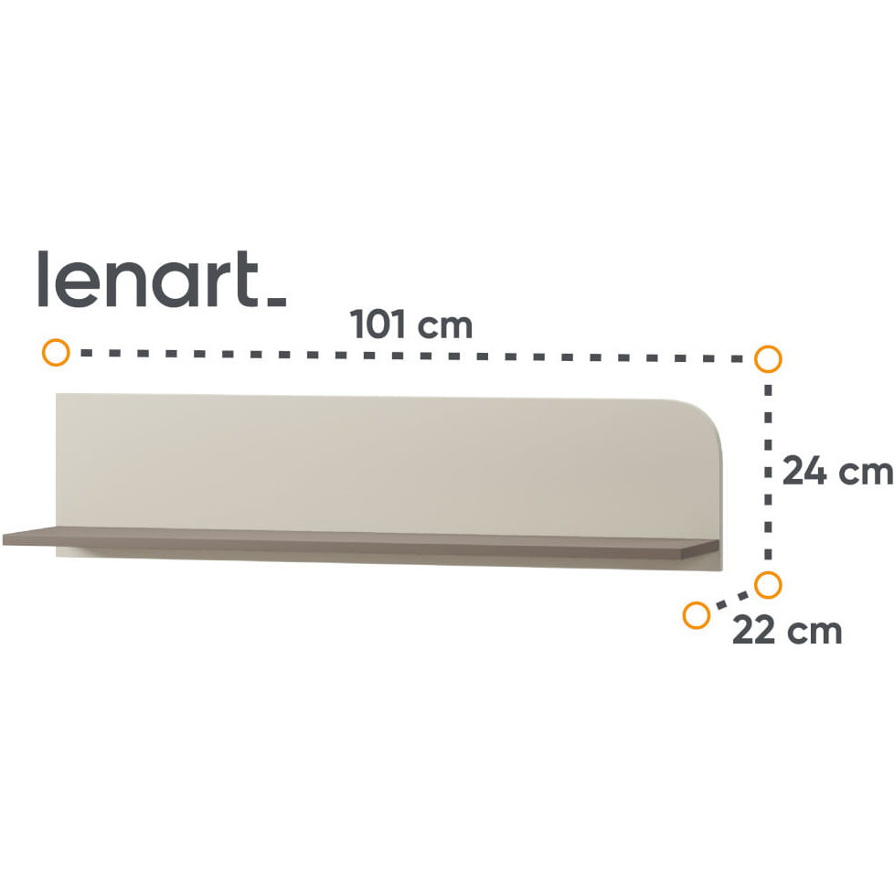 Półka HARMONY HR05 kaszmir + truflowy - obrazek 4