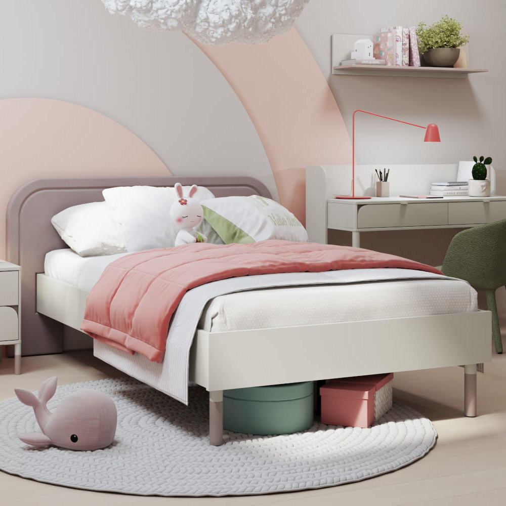 Łóżko 120x200 HARMONY HR09 kaszmir + truflowy - obrazek 5