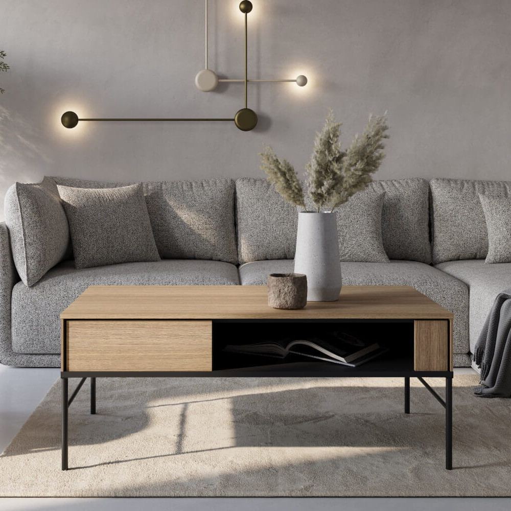 Stolik kawowy VISSO VI09 dąb linearny - obrazek 4