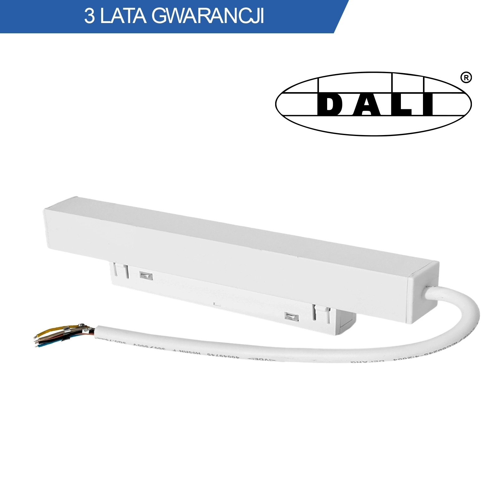 Zasilacz wpinany do szyn magnetycznych DY-YT100W DALI biały