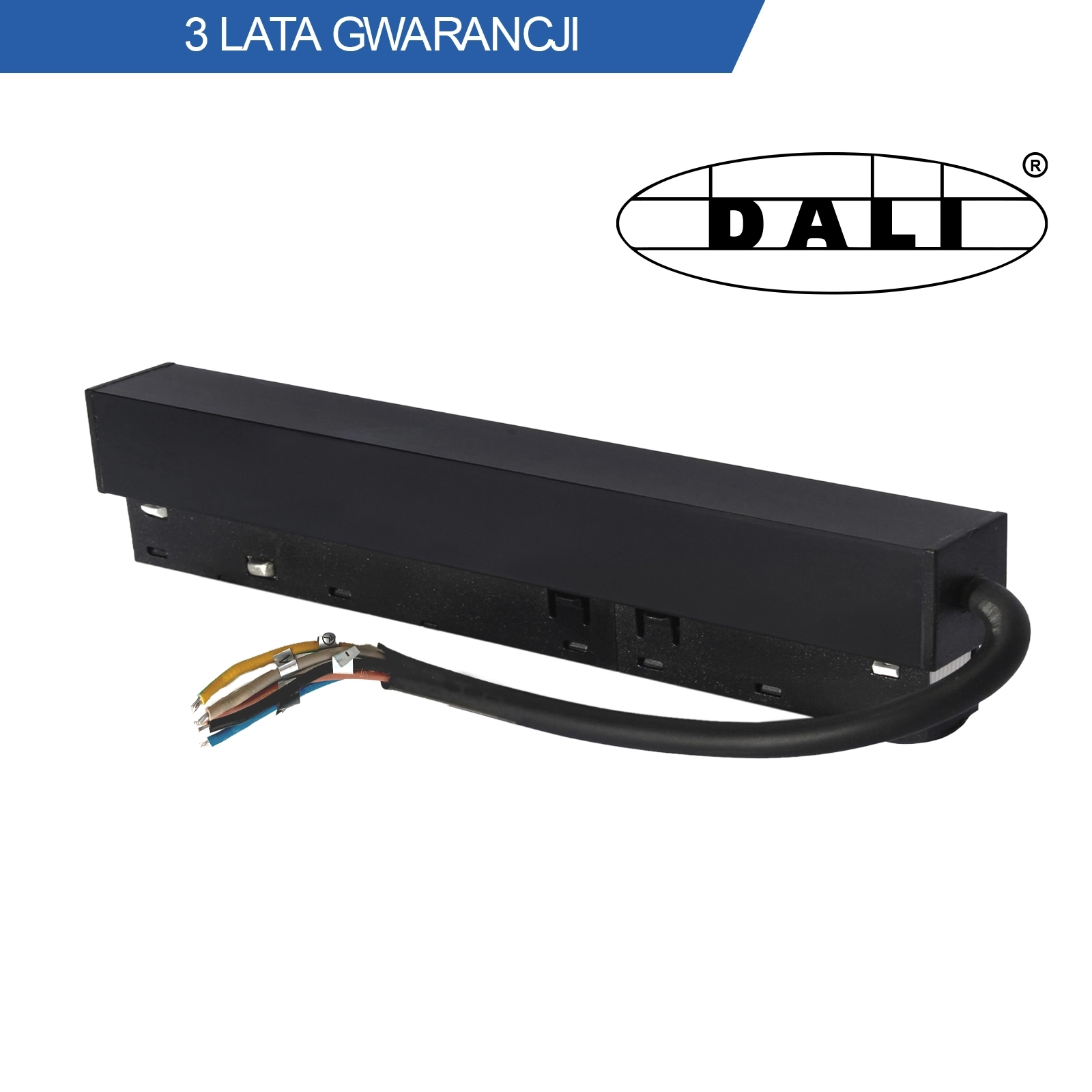 Zasilacz wpinany do szyn magnetycznych DY-YT200W DALI czarny