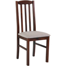 Brązowe krzesło DK48 z jasnym siedziskiem 11B