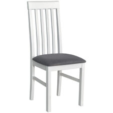 Białe krzesło DK50 z ciemnym siedziskiem 2B