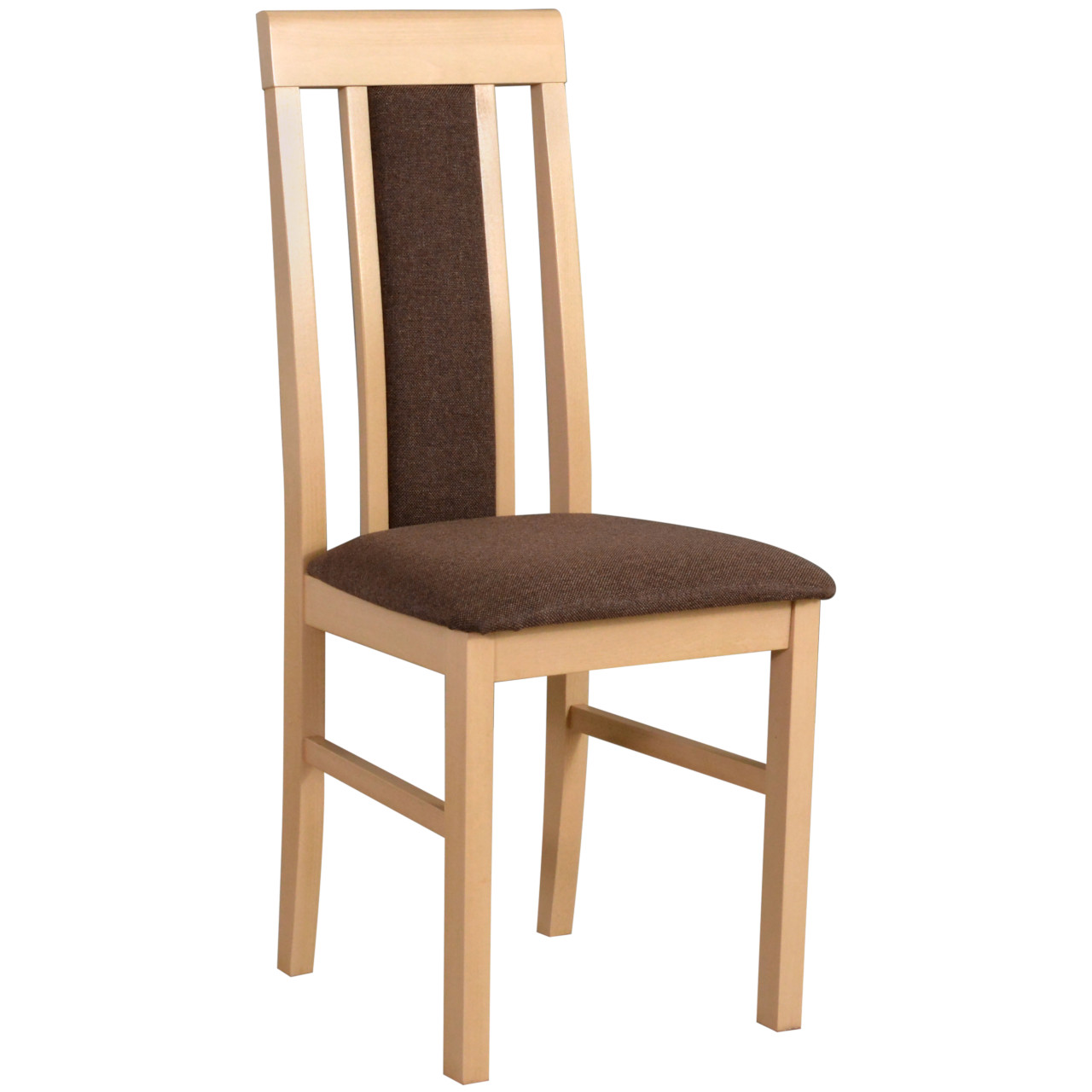 Krzesło DK12 sonoma z brązowym siedziskiem 4B