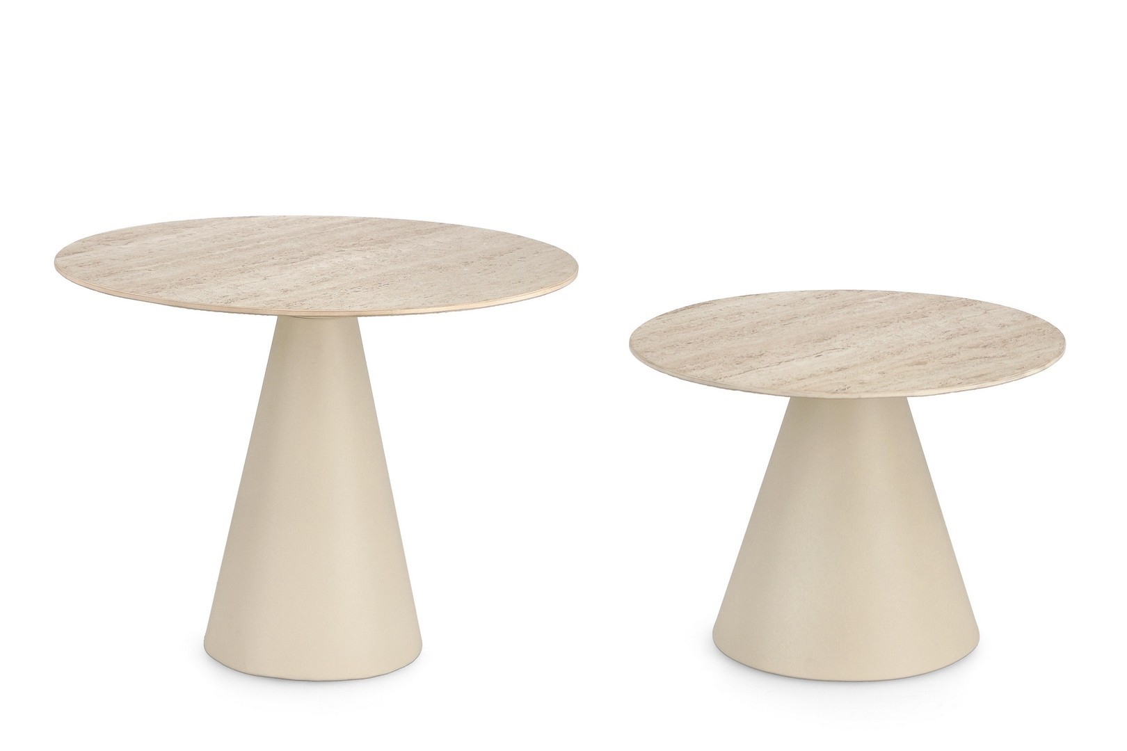 BIZZOTTO zestaw stolików kawowych HARDY beżowy - obrazek 3