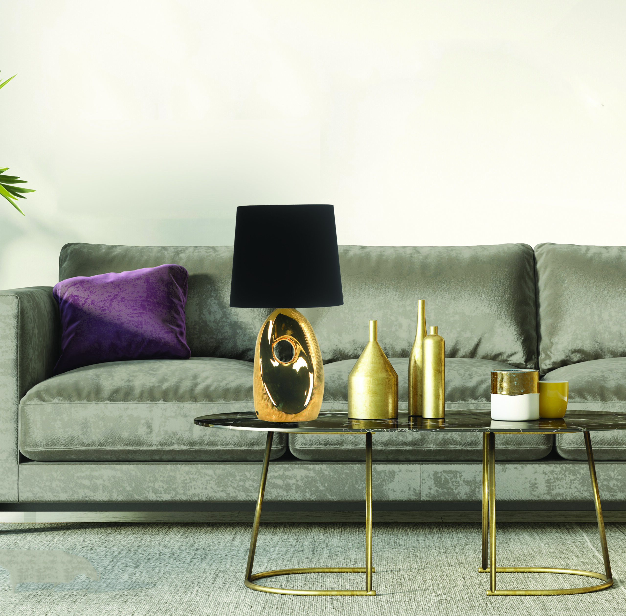 HIERRO LAMPA GABINETOWA 1X60W E27 ZŁOTA - obrazek 7