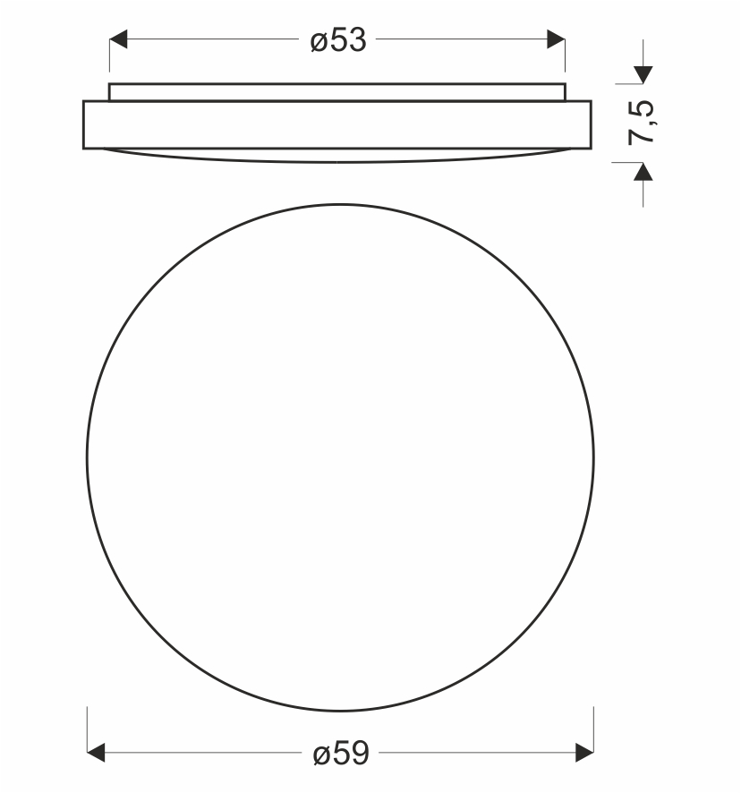 TENS lampa sufitowa plafon drew. 48W LED 3000/4000/6000K 59cm klosz biały, pilot - obrazek 5