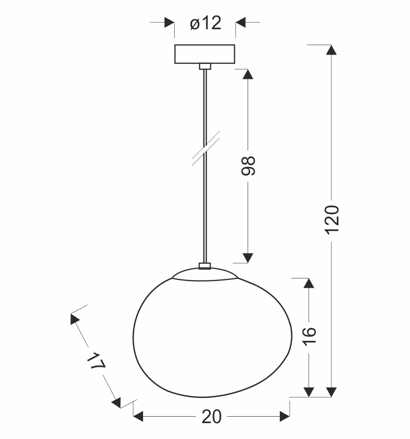 Lampa wisząca STONES 20 cm w stylu Japandi - z białym kloszem inspirowanym kamieniem - minimalistyczne oświetlenie sufitowe do salonu E27 - obrazek 8