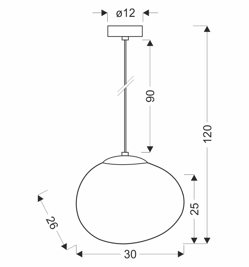 Lampa wisząca STONES 30 cm w stylu Japandi - z białym organicznym kloszem inspirowanym kamieniem - minimalistyczne oświetlenie sufitowe do salonu E27 - obrazek 6