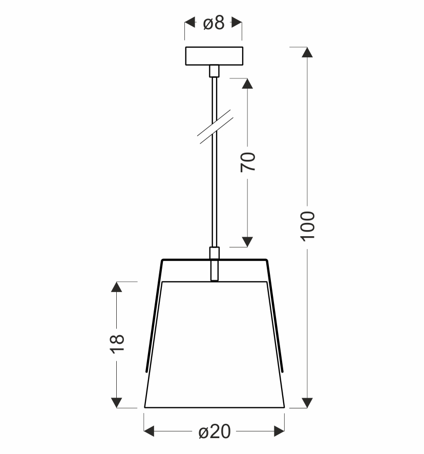 Milbury lampa sufitowa czarny 1x40W E27 abażur żółty - obrazek 6