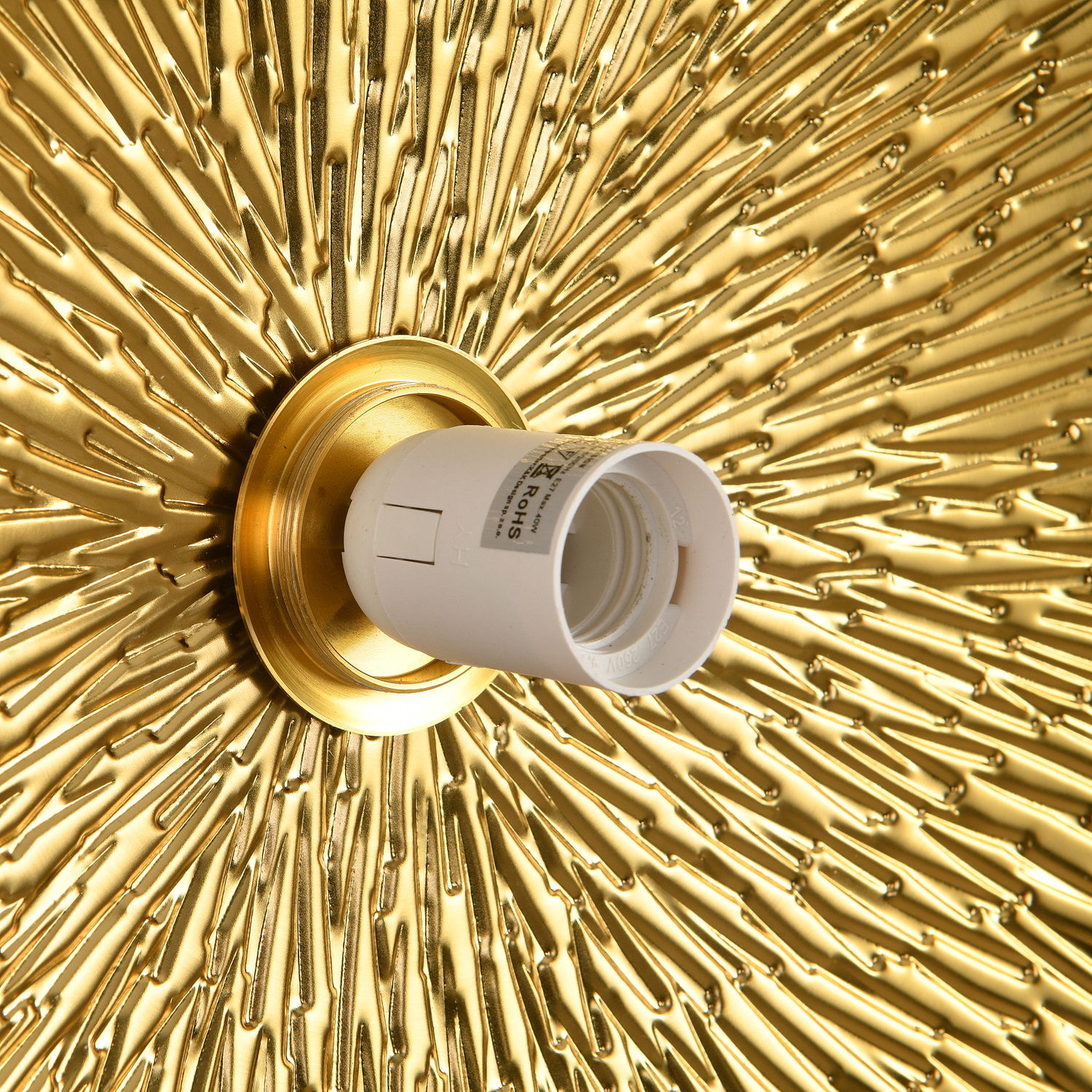 Lampa ścienna SUN S złota 20 cm - obrazek 9