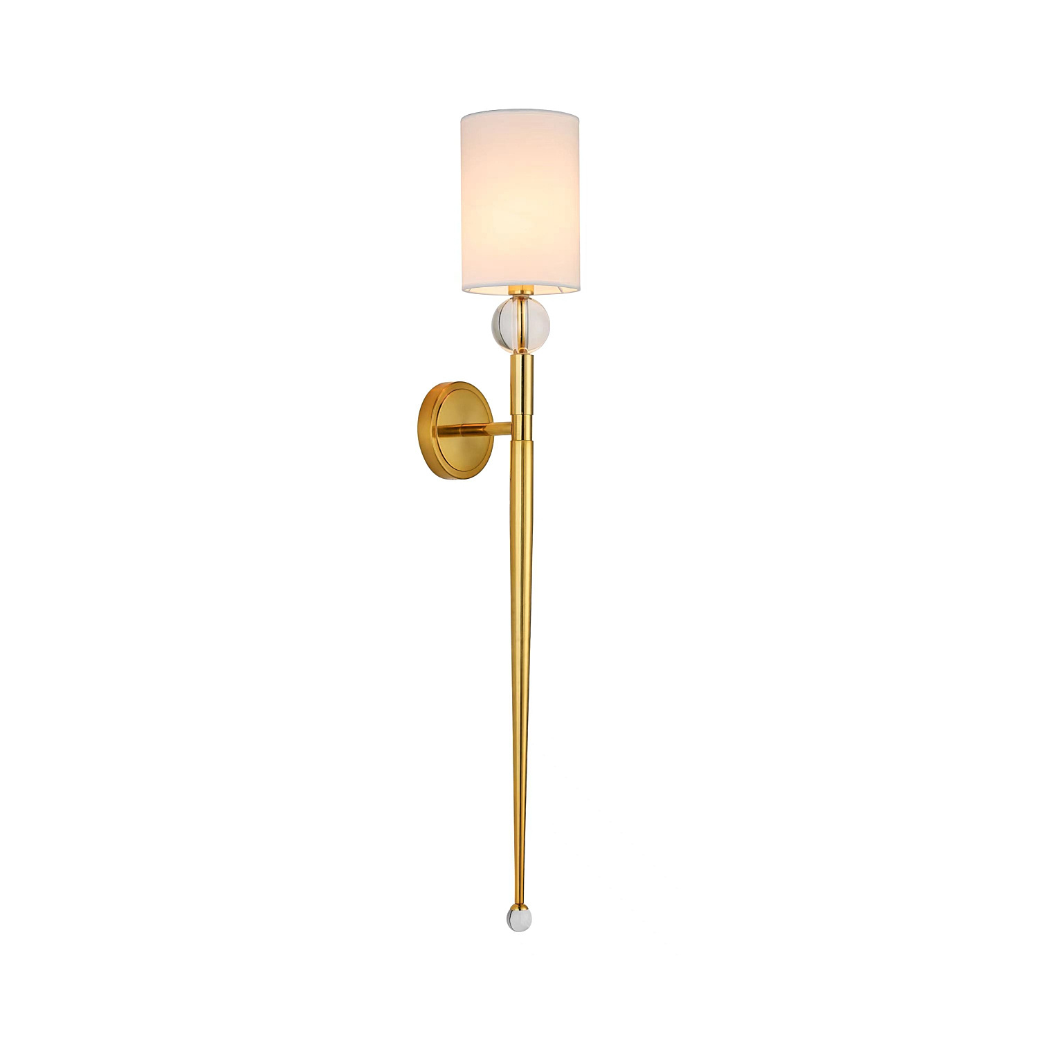 Lampa ścienna DAMA złota 92 cm - obrazek 5