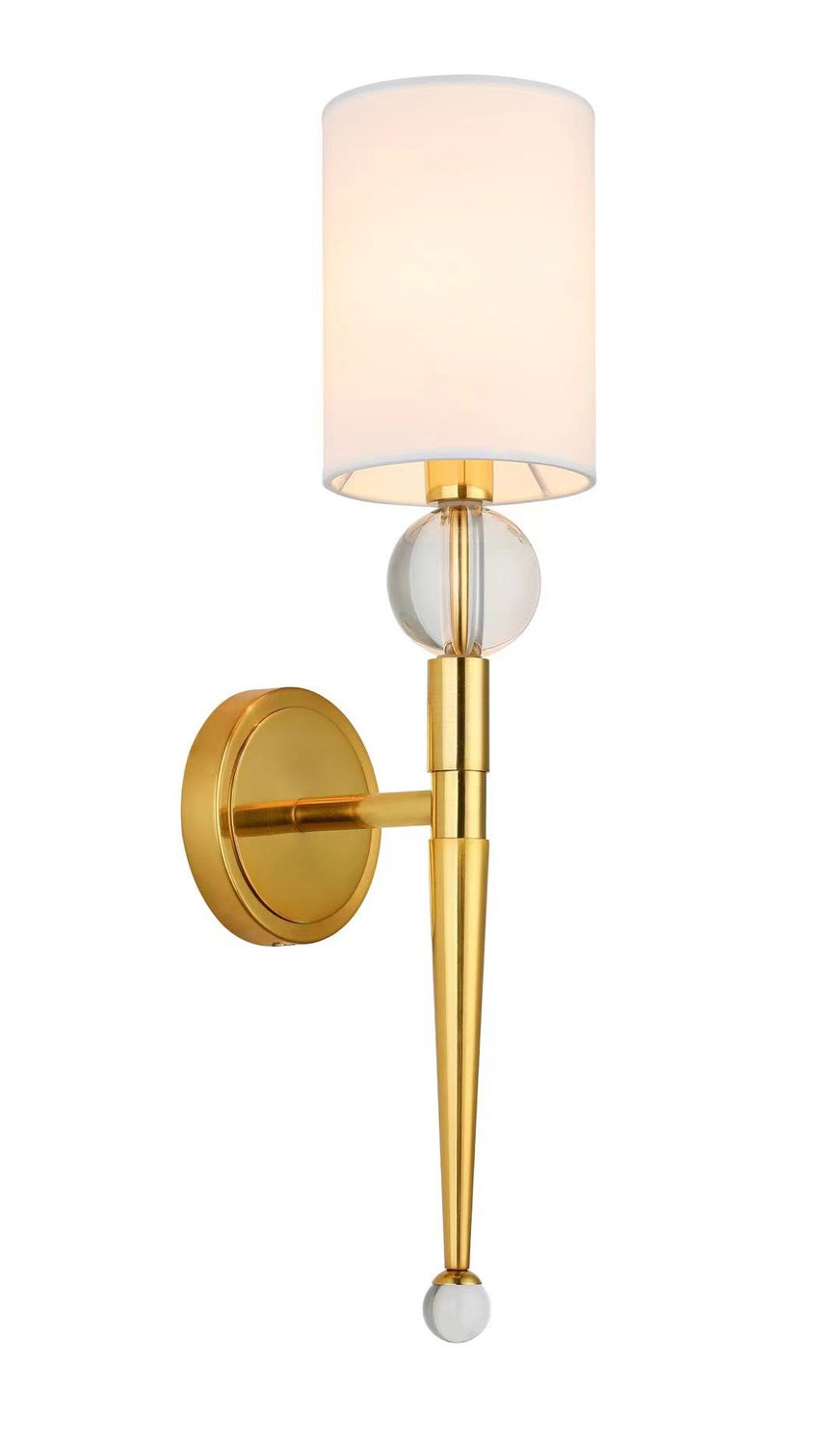 Lampa ścienna DAMA złota 52 cm - obrazek 4