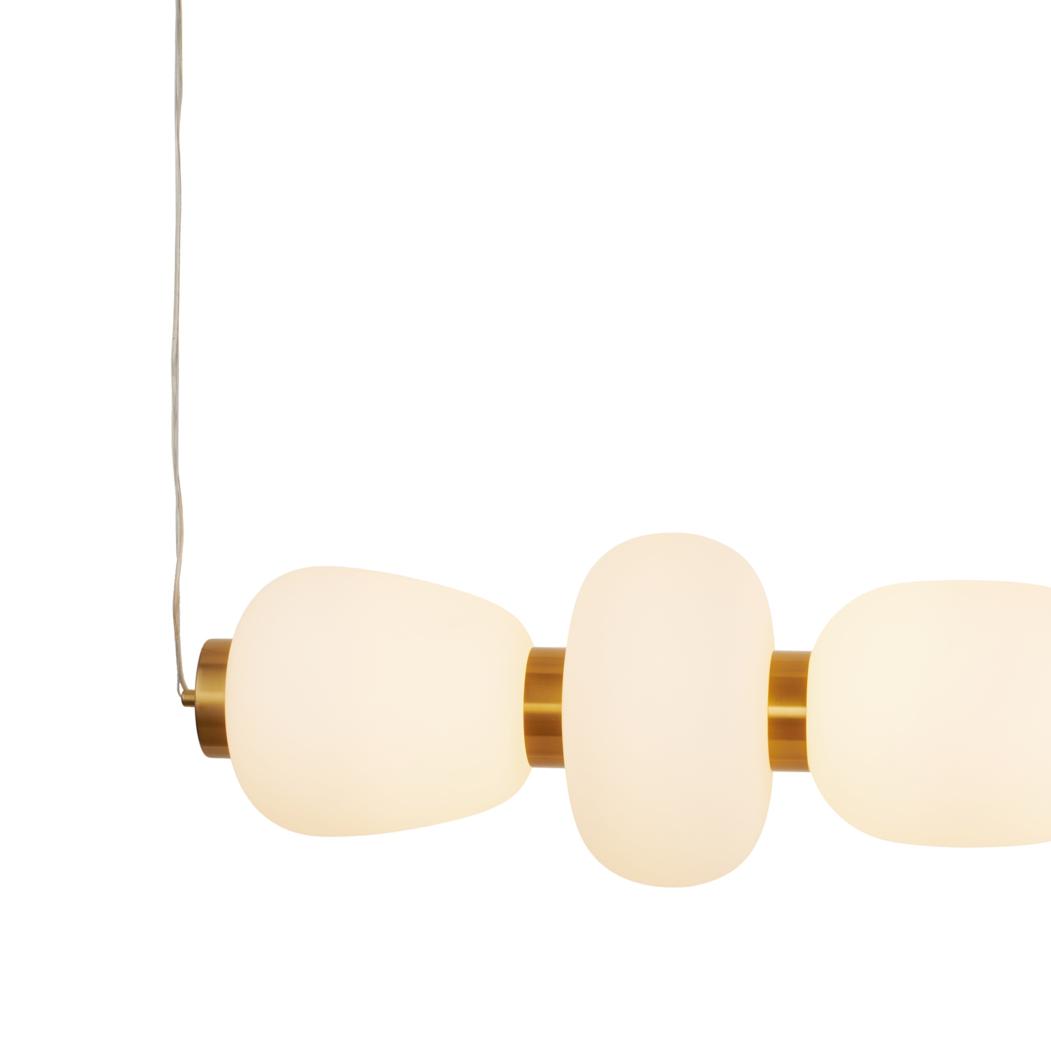 Lampa wisząca BRILLA-6 LED biało-złota 125 cm - obrazek 7