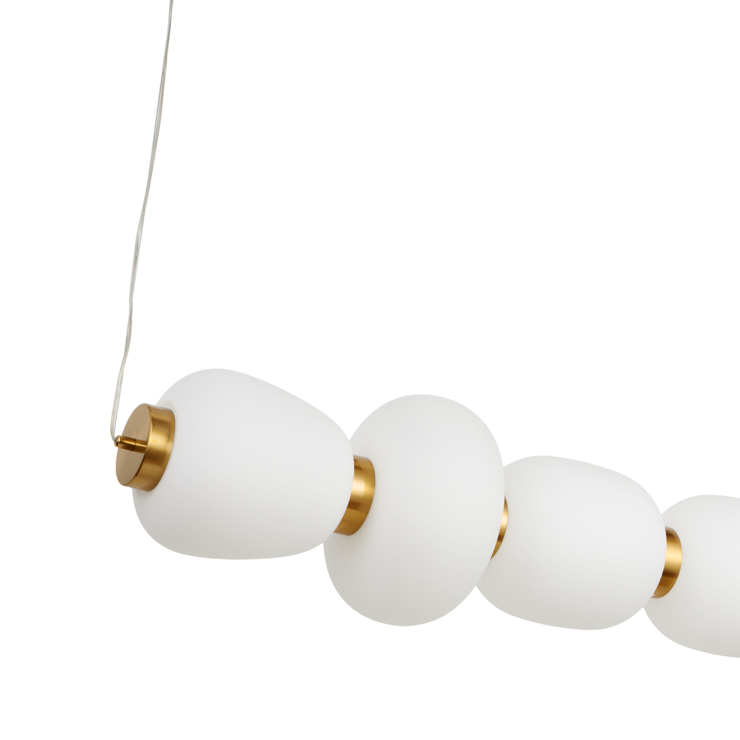 Lampa wisząca BRILLA-6 LED biało-złota 125 cm - obrazek 8
