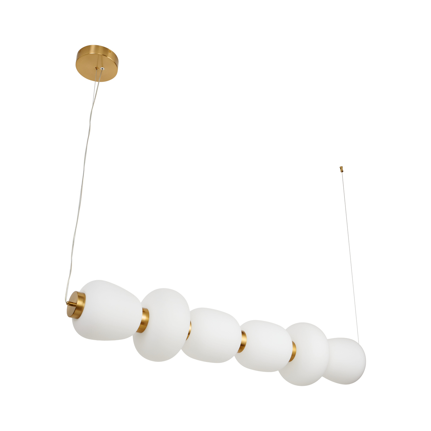 Lampa wisząca BRILLA-6 LED biało-złota 125 cm - obrazek 9