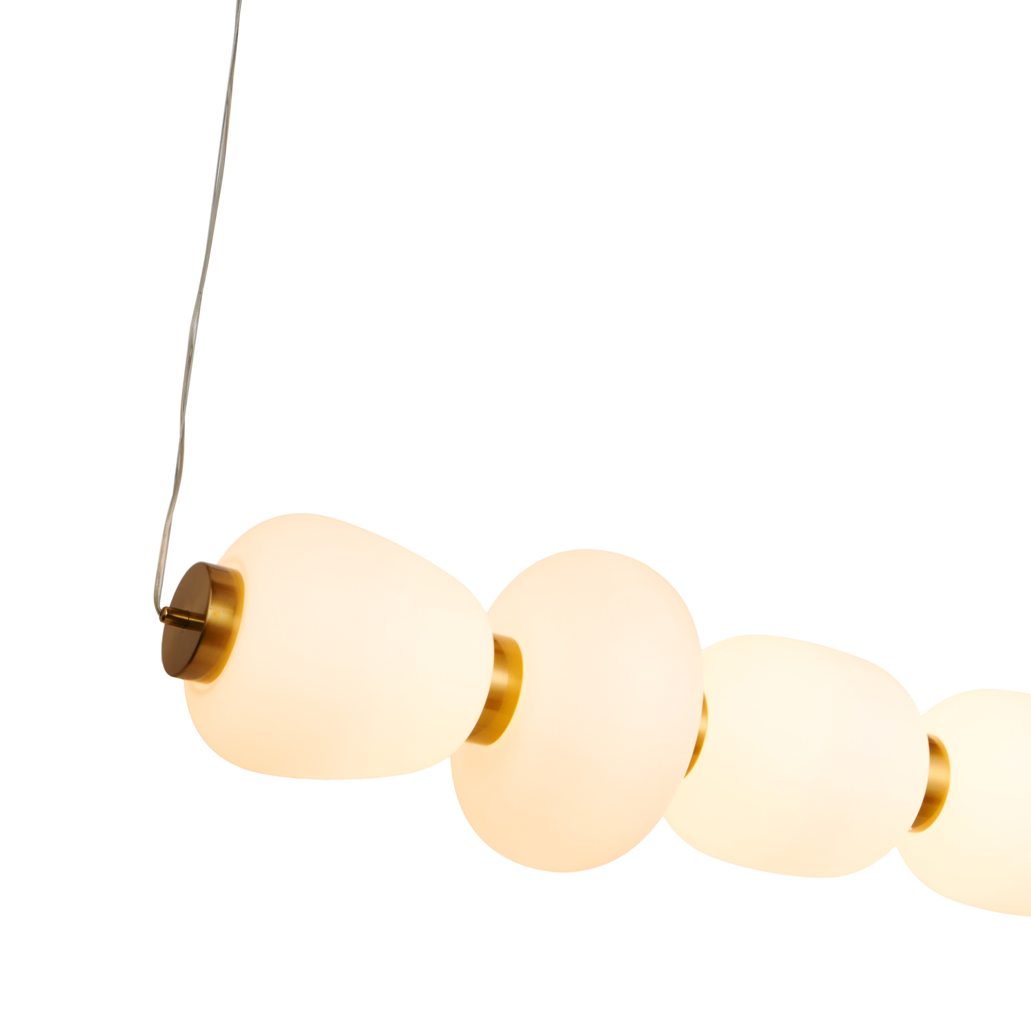 Lampa wisząca BRILLA-6 LED biało-złota 125 cm - obrazek 10