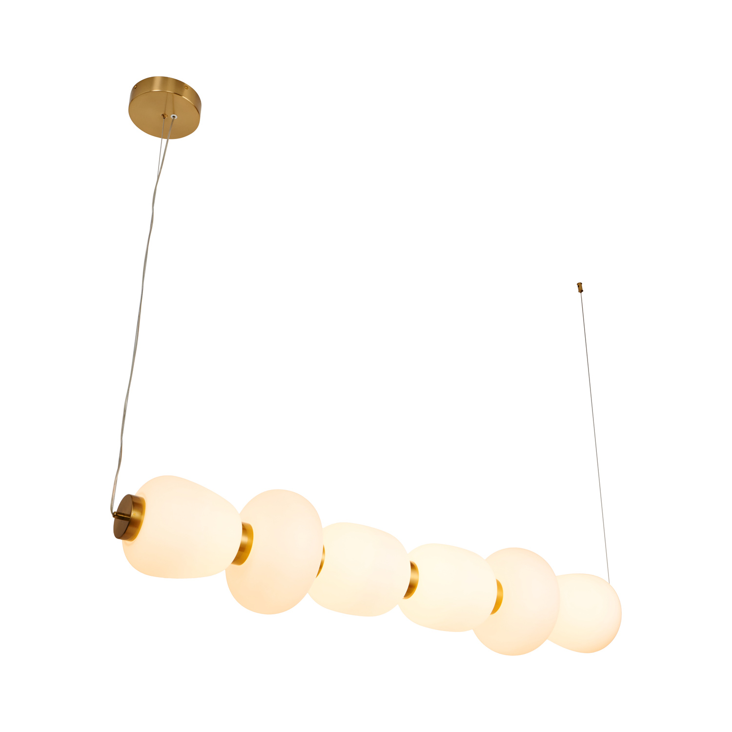 Lampa wisząca BRILLA-6 LED biało-złota 125 cm - obrazek 11