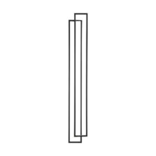 Lampa ścienna SYMMETRY-200 LED czarna 200 cm