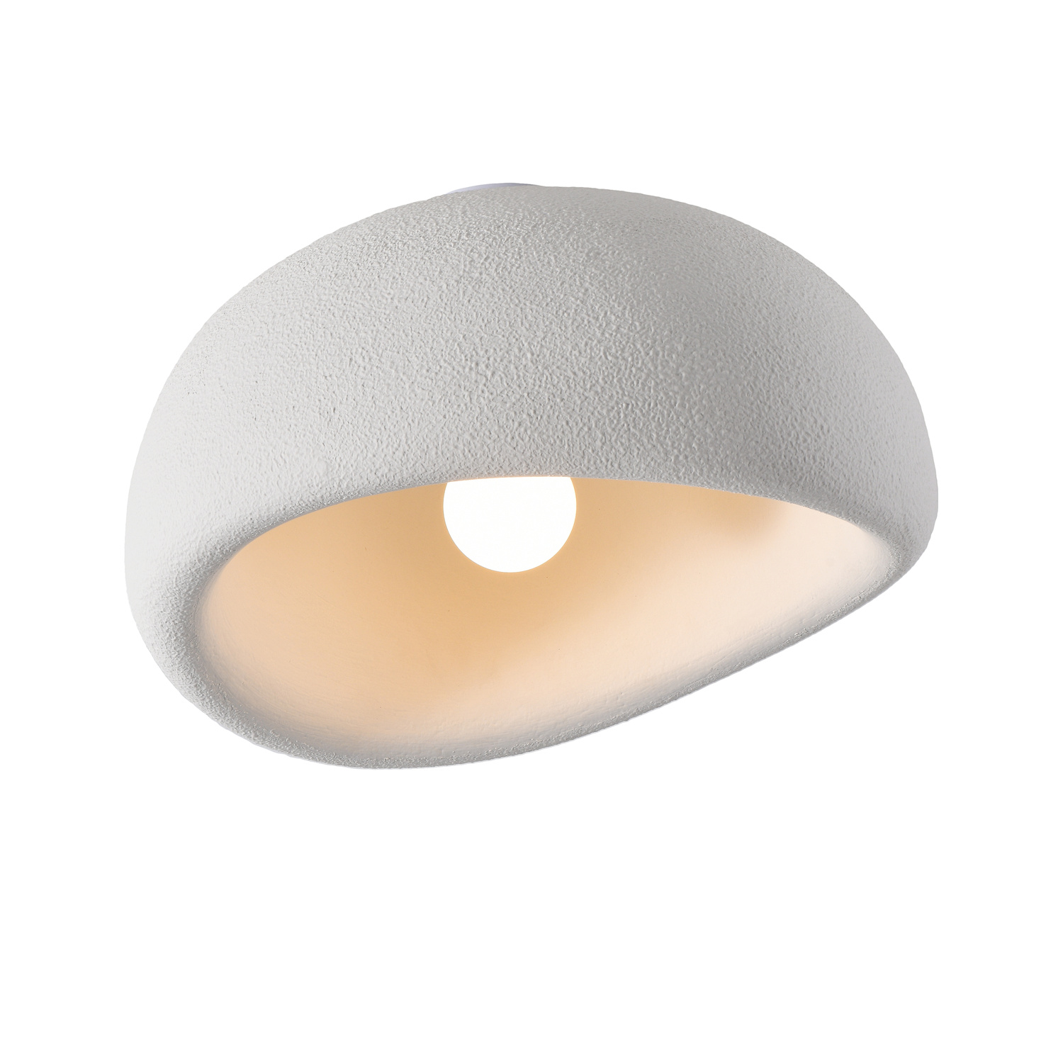 Plafon sufitowy STONE biały 50 cm - obrazek 6