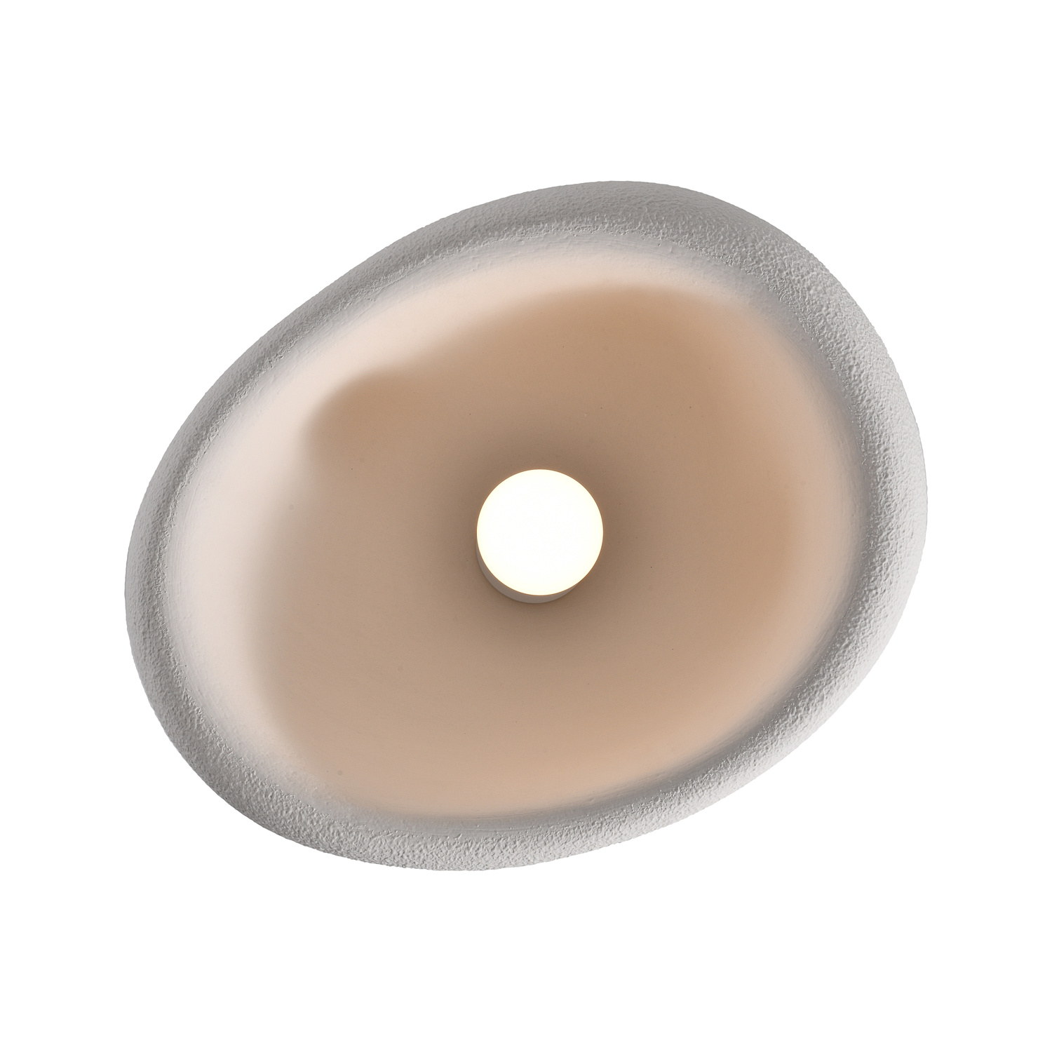 Plafon sufitowy STONE biały 50 cm - obrazek 8