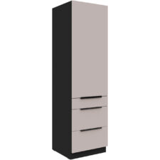 Słupek kuchenny 60 SILVIA 44 czarny / kaszmir