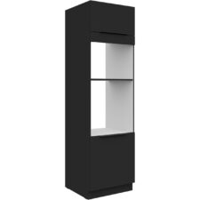 Słupek kuchenny 60 SILVIA 48 czarny