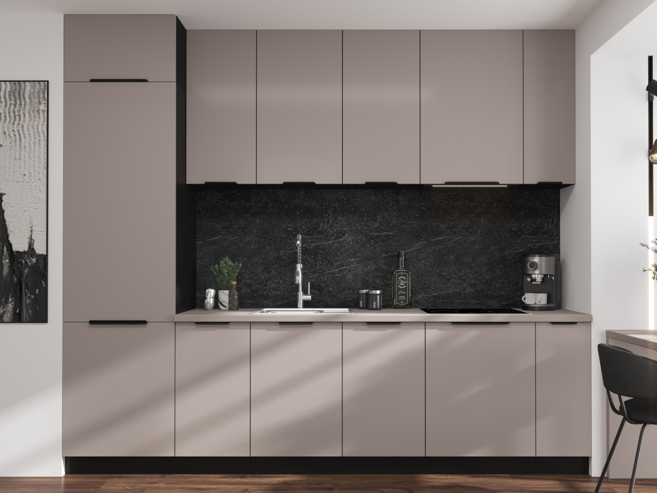 Front do zmywarki 60 SILVIA 62 czarny / kaszmir - obrazek 3