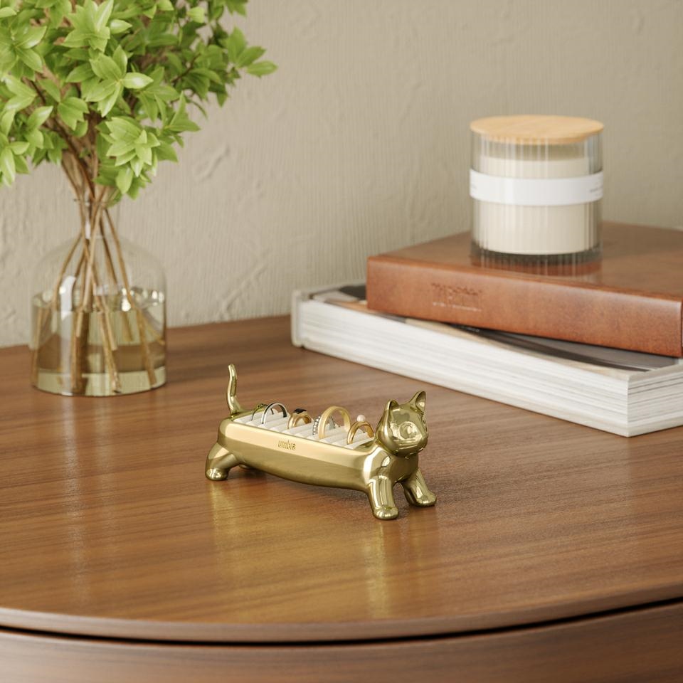 UMBRA organizer na pierścionki ALI CAT złoty - obrazek 10