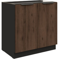 Szafka dolna 80 SILVIA 03 czarny / orzech okapi