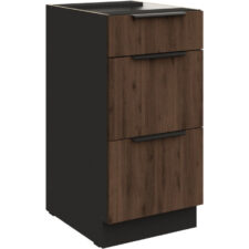 Szafka z szufladami 40 SILVIA 11 czarny / orzech okapi