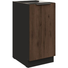 Szafka dolna 40 SILVIA 12 czarny / orzech okapi