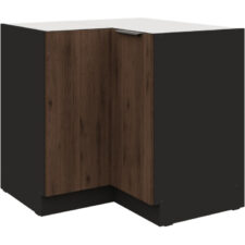Szafka dolna narożna 90 SILVIA 16 czarny / orzech okapi