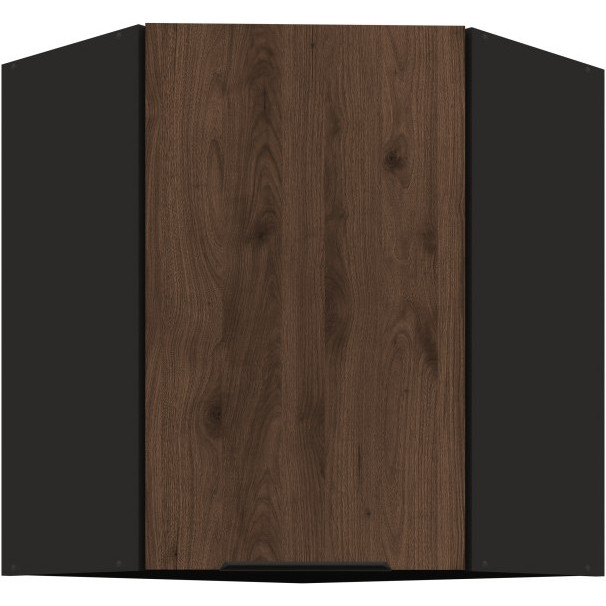 Szafka górna narożna 60 SILVIA 27 czarny / orzech okapi
