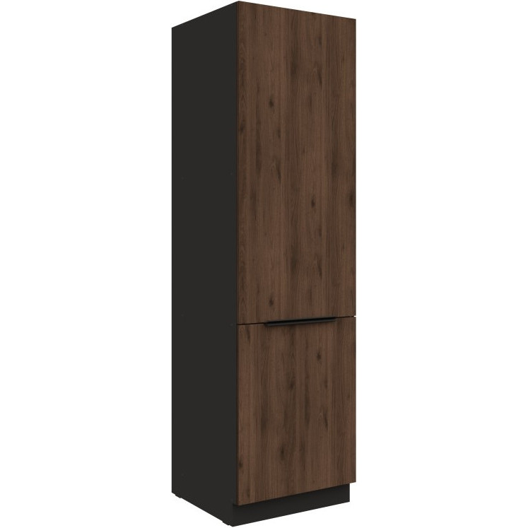 Słupek kuchenny 60 SILVIA 43 czarny / orzech okapi