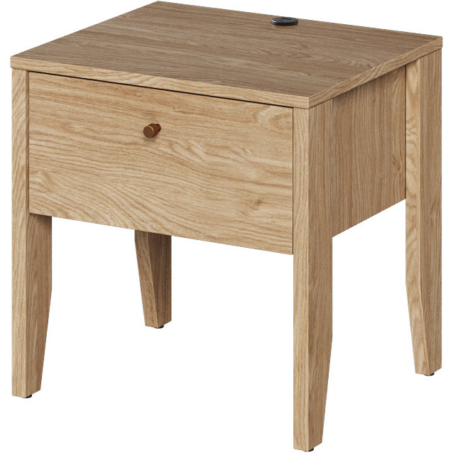 Szafka nocna z ładowarką COZY CZ05 dąb olejowany