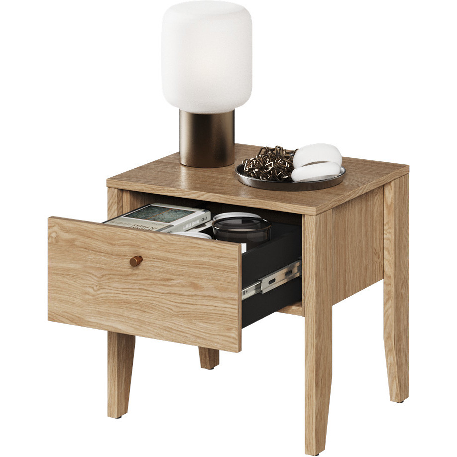 Szafka nocna z ładowarką COZY CZ05 dąb olejowany - obrazek 4