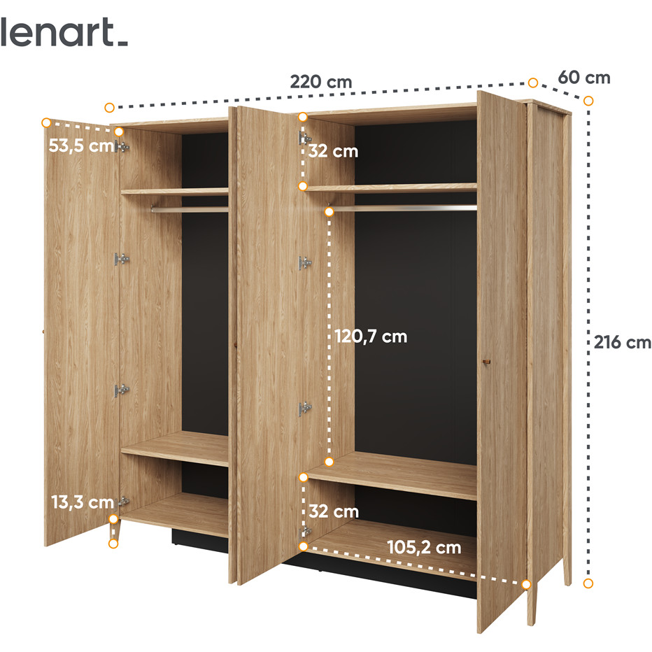 Sypialnia COZY 1 dąb olejowany - obrazek 4