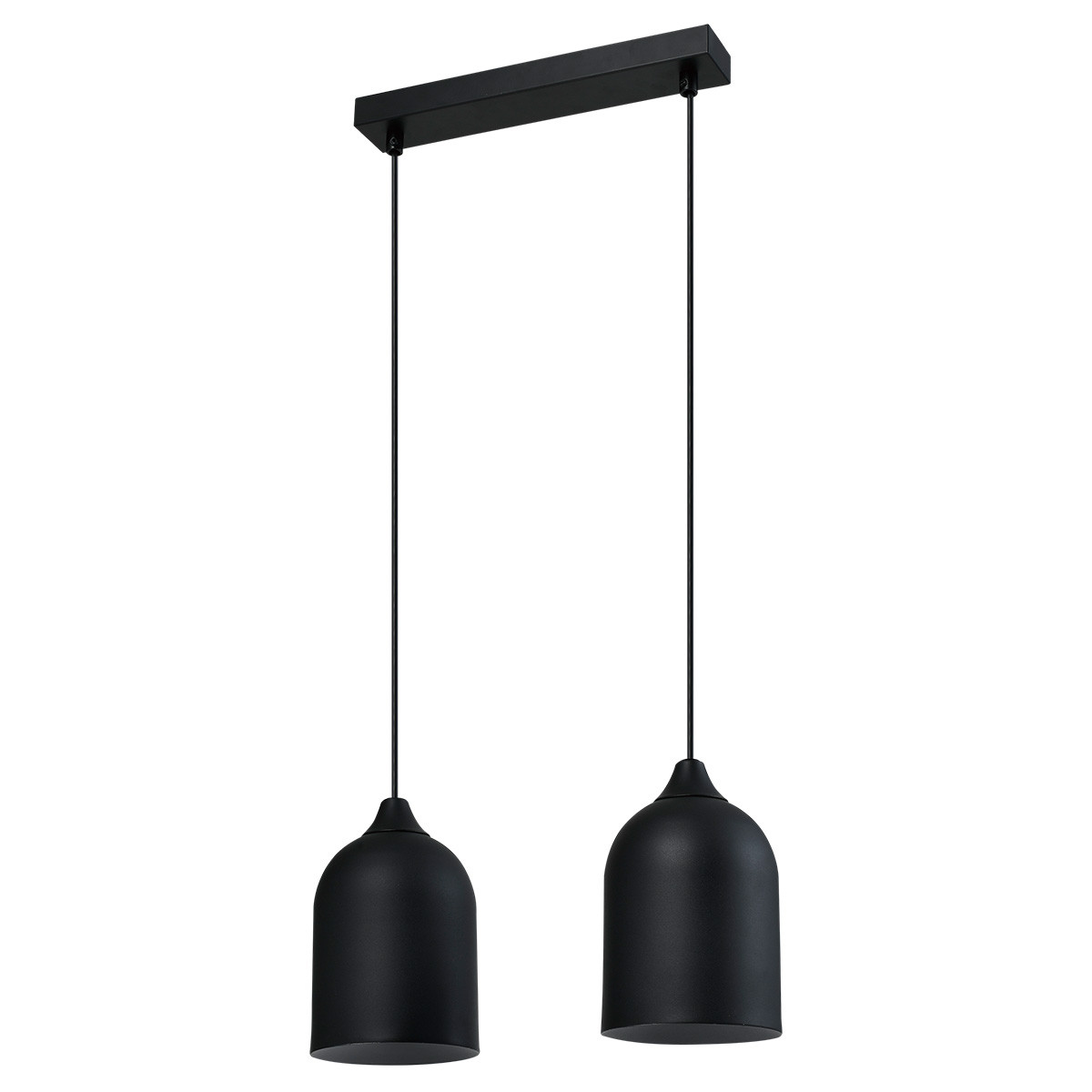 Metalowa lampa wisząca Nilo czarna 2xGU10 - obrazek 4
