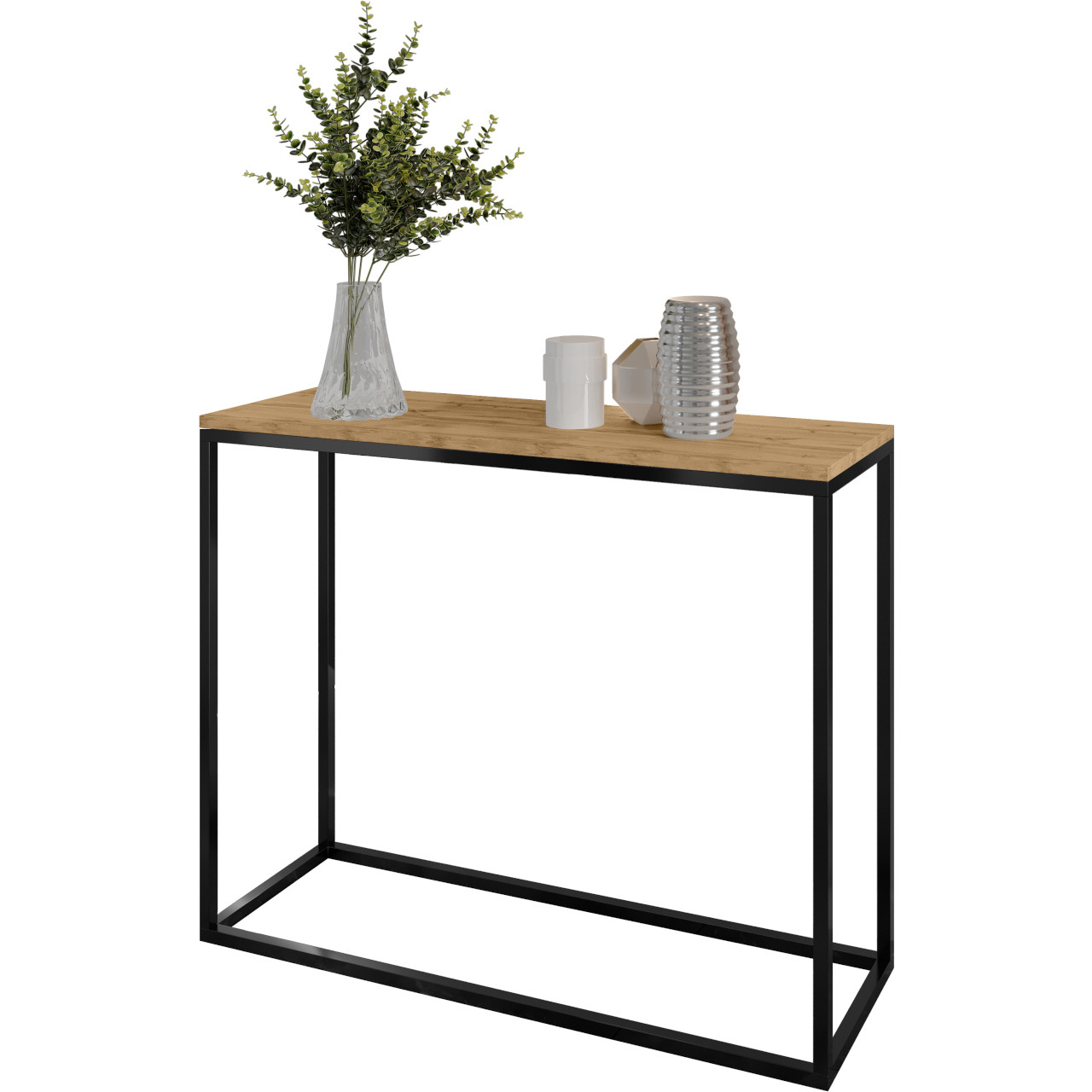 Konsola ARAMIS 100cm czarny / dąb wotan
