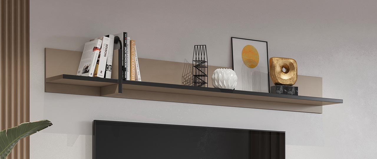 Półka CROSI 02 congo / czarny - obrazek 6