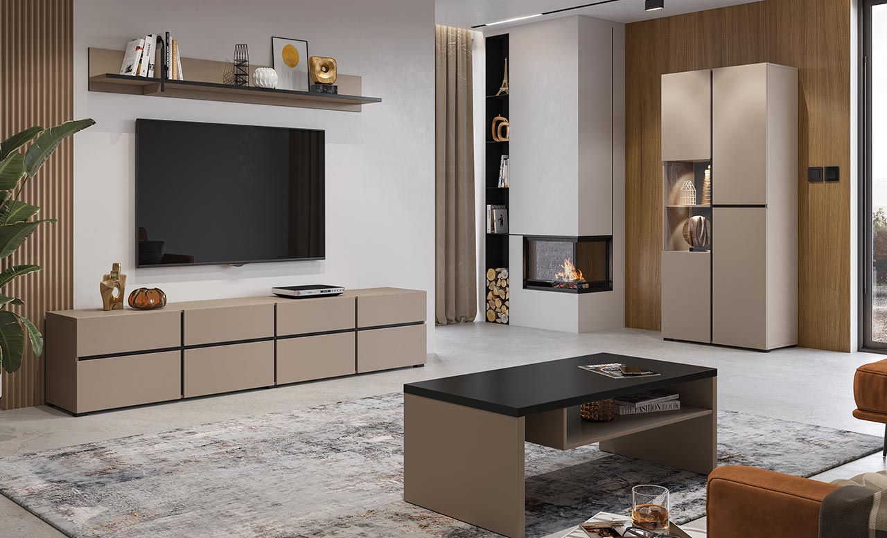 Półka CROSI 02 congo / czarny - obrazek 7