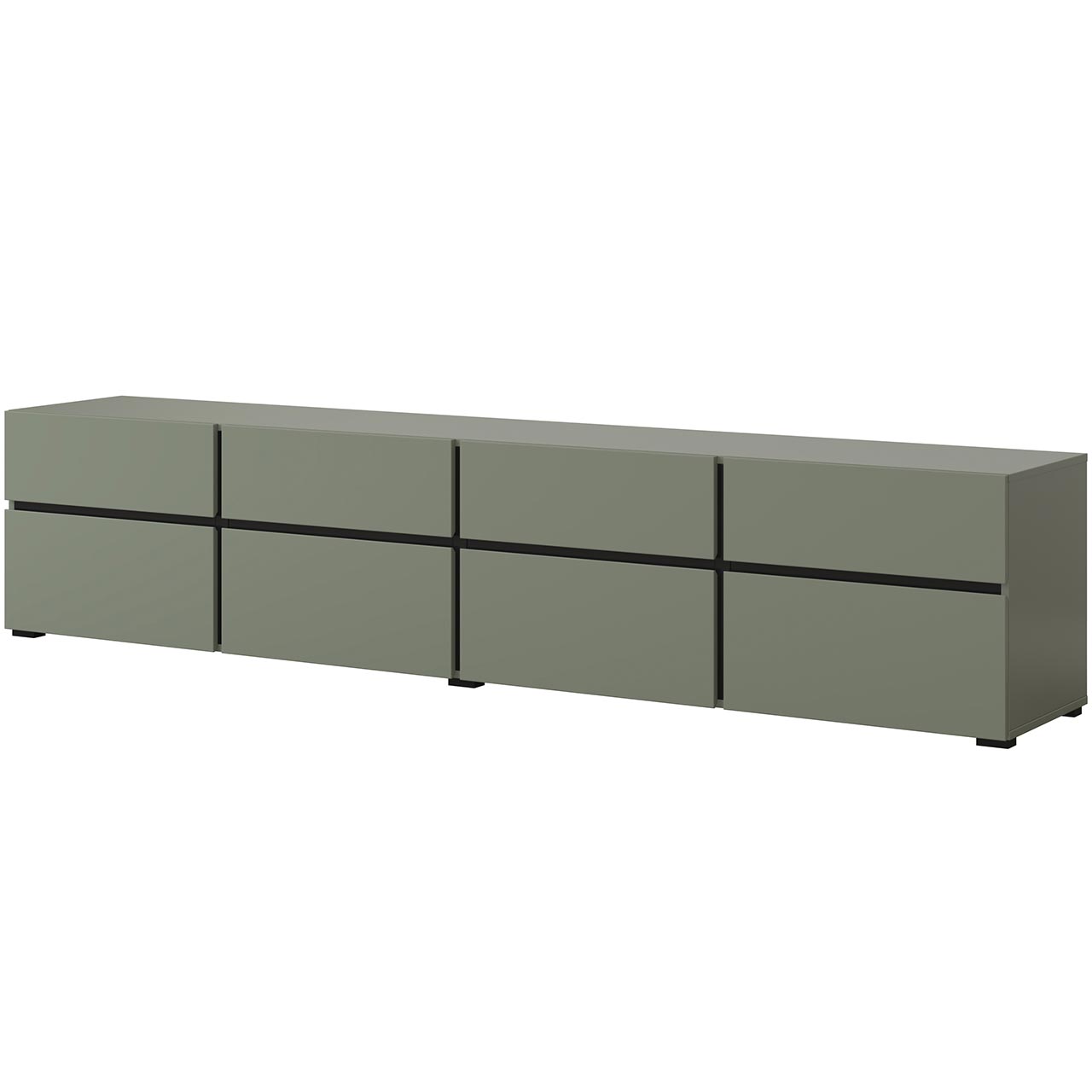 Szafka RTV CROSI 40 zielony / czarny